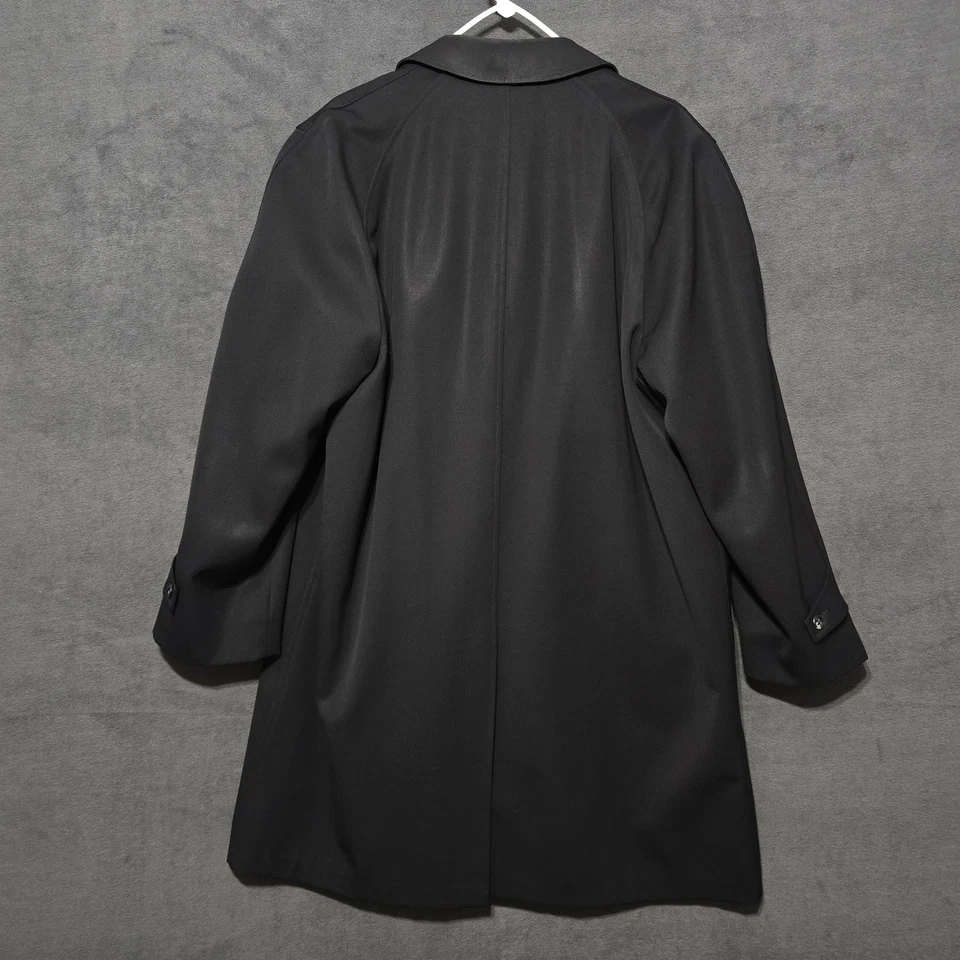 VTG Gold Alligator Men’s 40S Black 3 Button Overcoat Jacket Blazer Lined Coat - Image 4 of 4