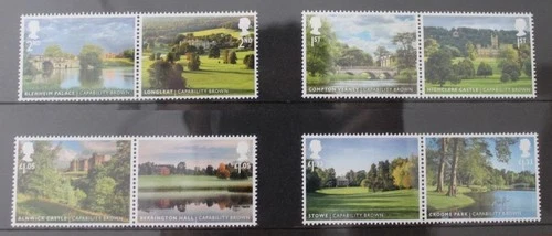 GB 2016 Capability Brown Landscape Gardens Stamp Set Fine MNH UK P&P Free