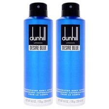 Desire Blue London by Alfred Dunhill for Men - 6.6 oz Body Spray - Pack of 2