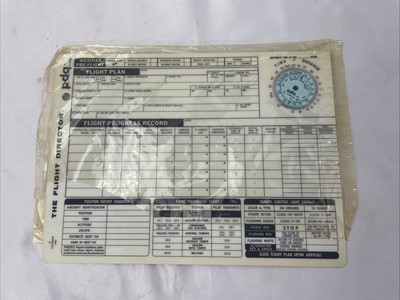 1965 Flight Progress Chart -PDQ Computer Co - ''The Flight Director'' - Soft Erase