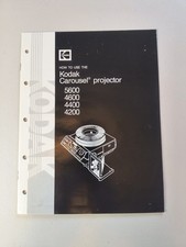 Kodak Carousel Projector Free Ship Intruction Manual Only 5600 4600 4400 4200