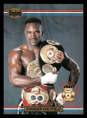 1991 Ringlords #1 Evander Holyfield HOF [NM] [WBA] [Base Set Boxing Card]