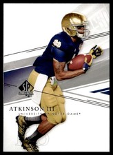 2014 SP Authentic George Atkinson III Rookie Notre Dame Fighting Irish #94