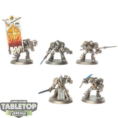 Grey Knights - 5x Grey Knights Brotherhood Terminator Squad - teilweise bemalt