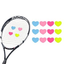 Tennis Dampener, Heart Silicone Tennis Racket Dampeners 12 Pcs Multicolor