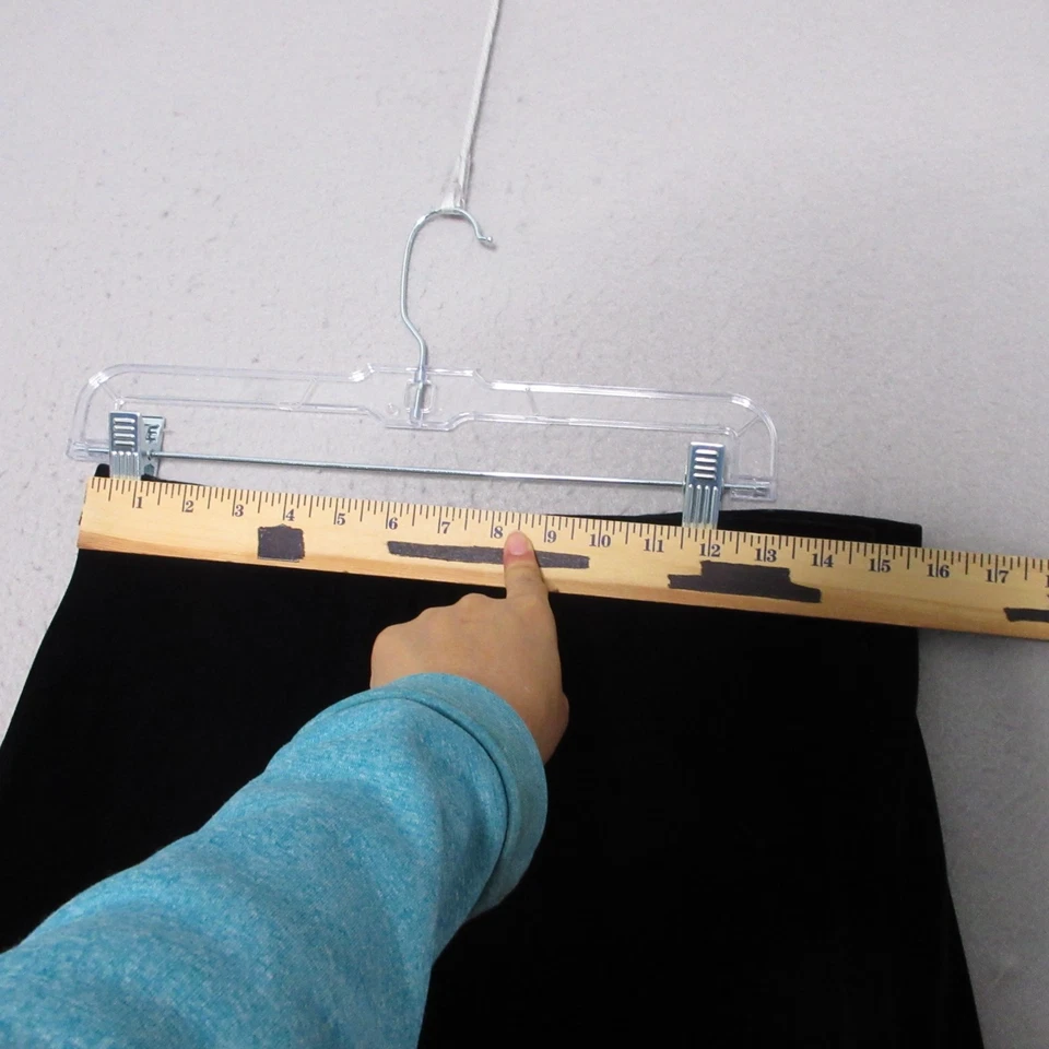 Falda vintage Jones New York 14 azul oscuro terciopelo mezcla seda midi caprichoso años 90 Foto 3 de 4