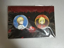 Fate/EXTRA Last Encore Gawain Acrylic Mascot & 2 Badges Set  MIB  Rare