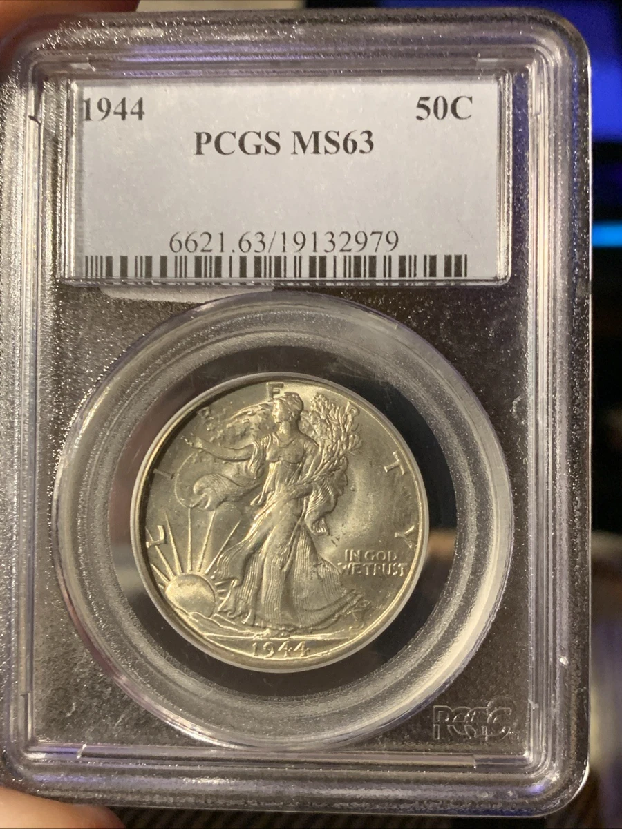 MS 63 Graded 1944 Year Liberty Walking Half Dollars (1916-1947