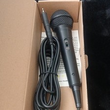 Shinco Wired Handheld Karaoke Microphone 3.5mm TRS W/ 13ft Cable Black
