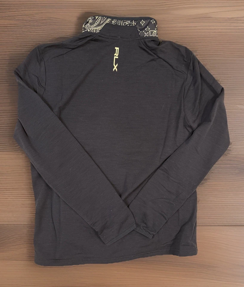 Ralph Lauren RLX Trendy Golf Hybrid Wool Jacket Men’s Sz Medium Navy Bandana - Image 2 of 4