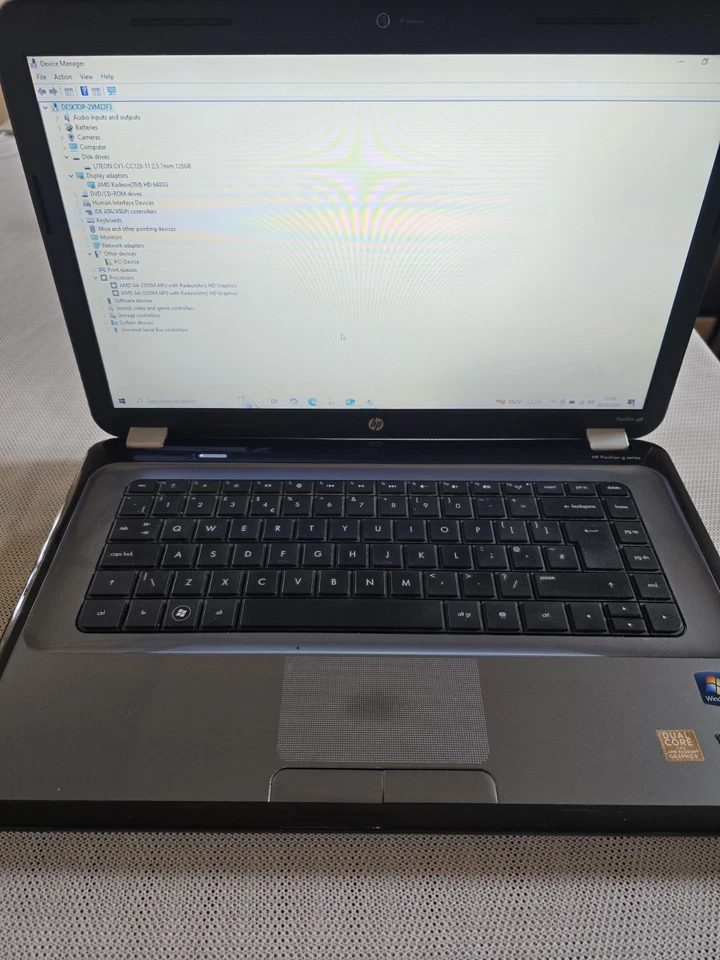 Hp Pavilion G6 AMD A4-3305M 1.9GHz 128 Ssd 6gb Ram Radeon HD 6480G Laptop - Image 2 of 4