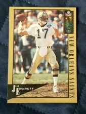 1995 Classic NFL Experience Football Card #66 Jim Everett - New Orleans Saints 