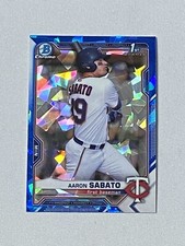 2021 Bowman Chrome Sapphire Aaron Sabato 1st Prospect #BCP-125 Twins