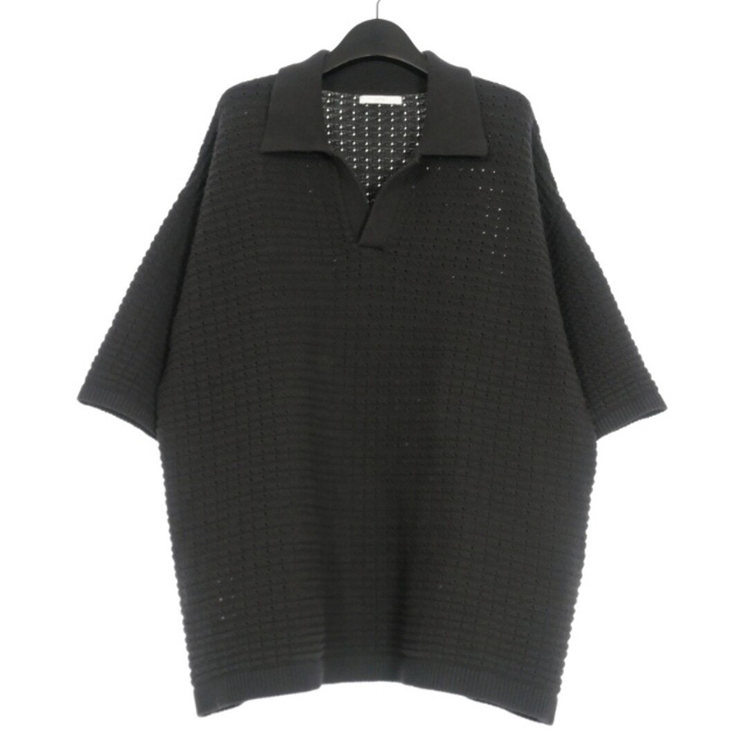 WYM by Riddom LIDNM TUCK SKIPPER KNIT POLO SHIRT SHORT WYM by Riddom LIDNM TUCK SKIPPER KNIT POLO SHIRT SHORT