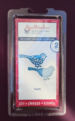 Spellbinders SHAPEABILITIES DIE D-LITES *  Tweets S2-075  * Vögel