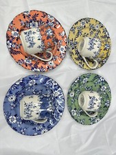 Johnson Brothers DEVON COTTAGE Floral Salad Accent Plate Mug,8Pcs
