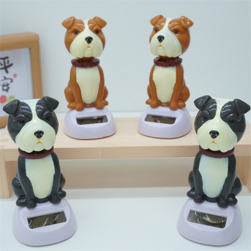 Solar Powered Dancing Dog Bobblehead Toy Car Dashboard Dog Ornament Decoration - Picture 2 of 14