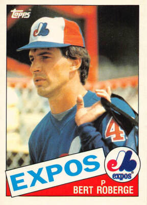Bert Roberge 1985 Topps Traded Baseball card #94T Montreal Expos