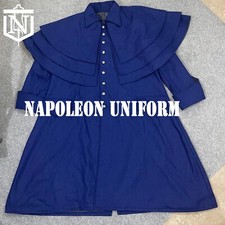 New Men's Royal Blue Three Layer Wool Cape, Mackintosh Inverness Cape Quick Ship