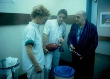 Actor Joep Sertons At Dutch Tv Show Medisch Centrum West Historic Old Photo 1