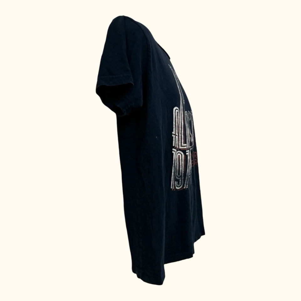 Camiseta para hombre The Almost 1974 Southern Weather talla M negra defecto Alt Rock Underoath Foto 3 de 4