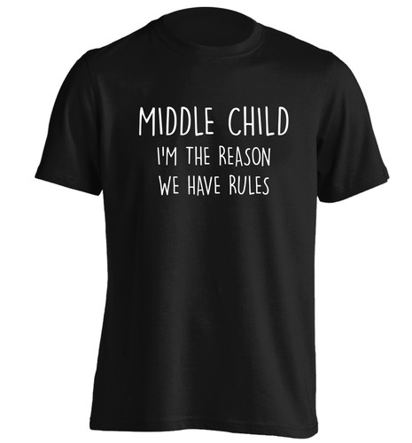 Oldest / youngest child, t-shirt funny matching family group siblings rules 603 - Picture 5 of 16