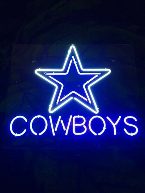 Dallas Cowboys Acylique Neon Sign cadeau de bière 17 \ "x14 \" lumière