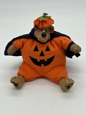 Russ Lil Treaters Halloween 6" Bear Pumpkin Bumpkin