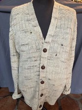 Vintage Pendleton 100 Wool Cardigan Sweater Made in USA L Wood Buttons