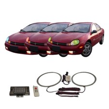 Rgb Multi Color Rf Headlight Halo Kit For Dodge Neon 00-02