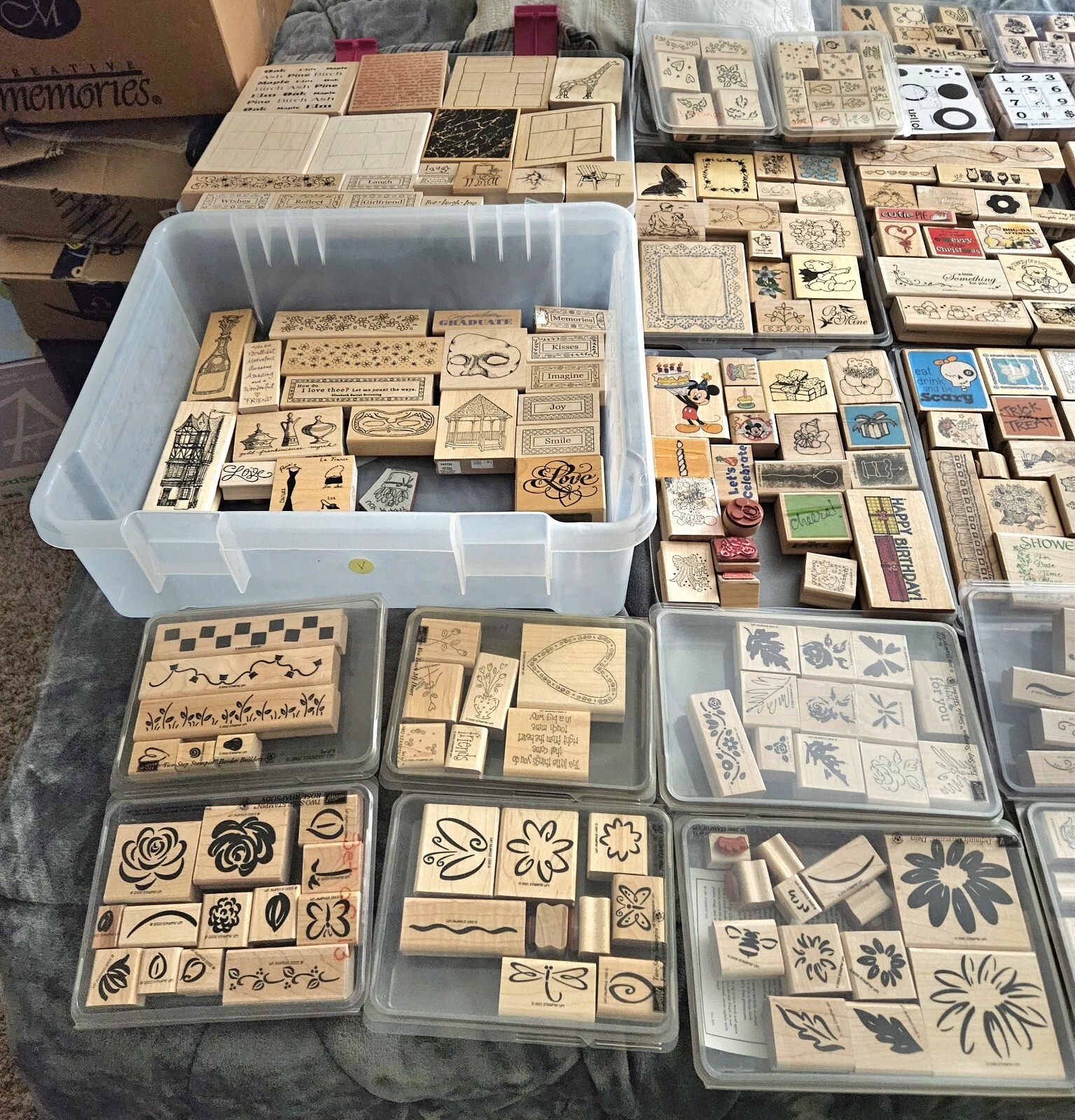 Huge Lot of Wooden Rubber Stamps! Over 100+ eBay