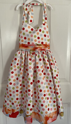 Iris & Ivy Girls Size 5 Pastel Dress Floral Polka Dot Summer Easter