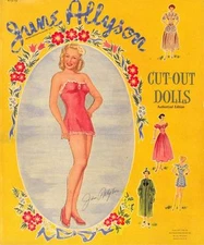 VINTGE 1950 June Allyson PAPER DOLL ~BEAUTIFUL HD LASER REPRODUCTIN~ORG SZ UNCUT