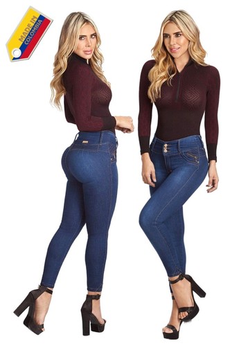Pantalones de Mujer Levanta Cola Push Up Jeans Colombianos Butt Lifter Pompis - 第 3/3 張圖片