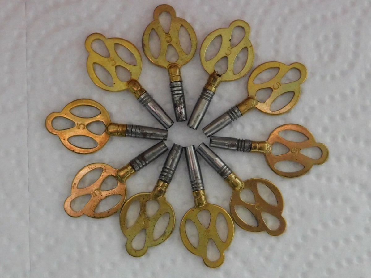 Clé De Montre Ancienne (clé De Remontoir) - Taille N°6 Pour Montre De Poche - 4.85 Cm, 3.60g - Occasion