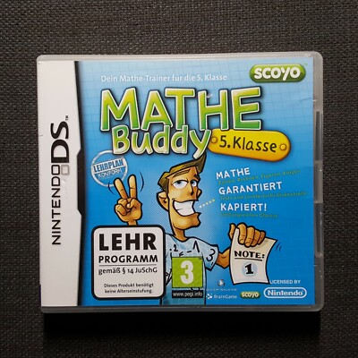 Nintendo DS Spiel Mathe Buddy 5. Klasse in OVP mit Anleitung NDS Boxed