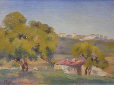 Daniel REAL (1877-1931) Ecole Française Paysage De Gironde Bordeaux France