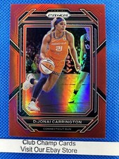 2023 #1 DiJonai Carrington WNBA Panini Prizm Basketball Red Prizm 060/199 Sun