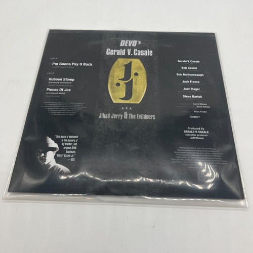 DEVO'S GERALD V. CASALE 45 RPM 7" - I'm Gonna Pay You Back GOLD VINYL LTD 500 - Picture 3 of 5