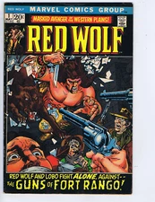 Red Wolf #1 Marvel 1972 The Guns of Fort Rango !