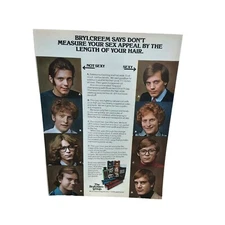 1974 Brylcreem Original Print Ad Vintage