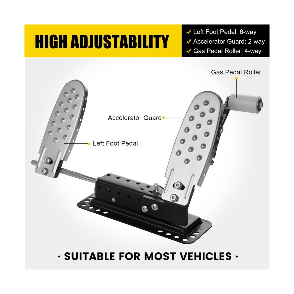 Left Foot Accelerator Gas Pedal, LFGP Drive Assist for