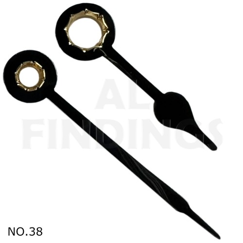 New Press Fit 2x Quartz Metal Clock Hands For Movements Hand Holes 3.1mm & 5.0mm - Picture 27 of 85