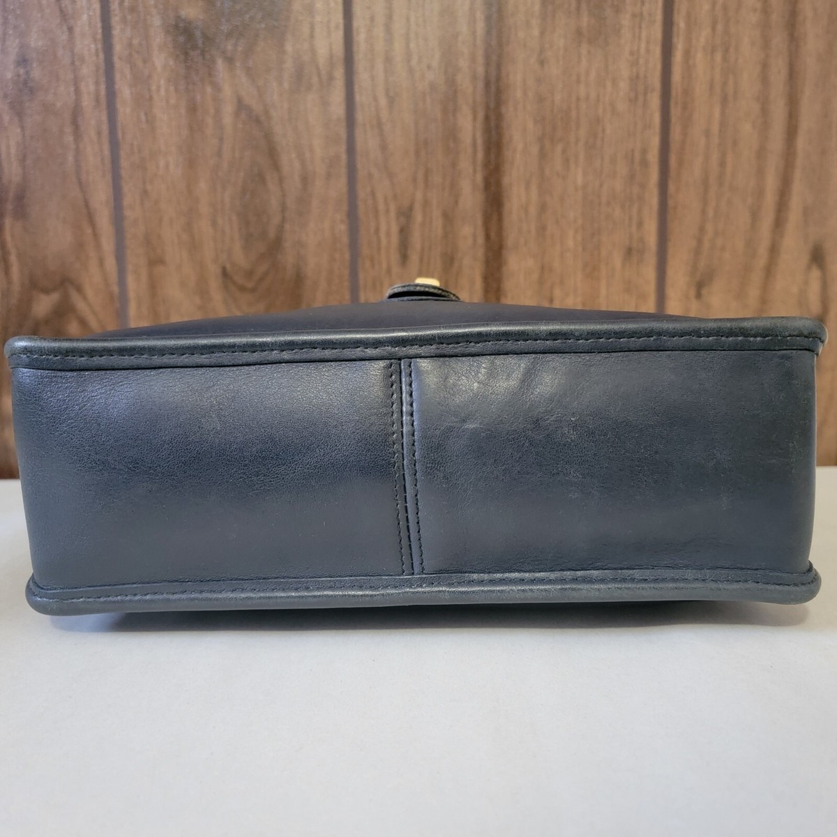 Vintage Coach Willis Navy Blue Leather Top Handle Satchel Bag | eBay