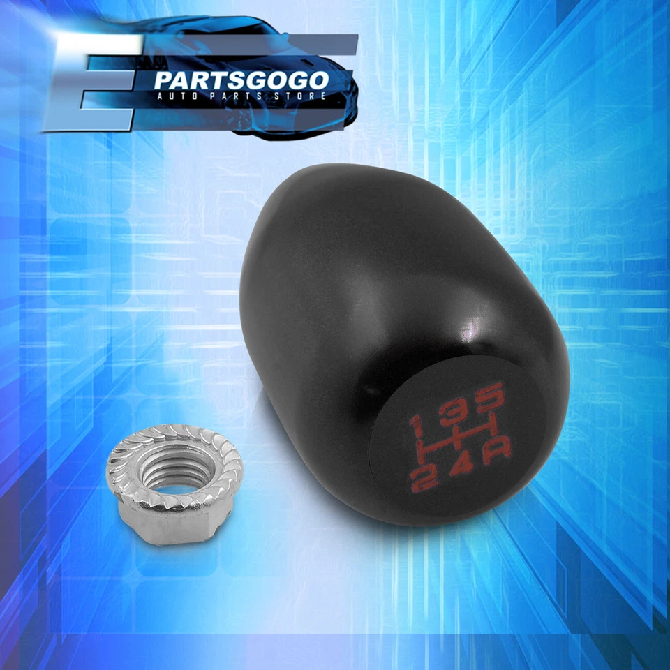 For Honda Civic Integra DelSol Type-R Style 5 Speed Manual Shift Knob Black Red Foto 3 de 3