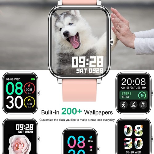 Smartwatch con monitor pressione sanguigna frequenza cardiaca per Samsung Galaxy A14 5G - Foto 35 di 38