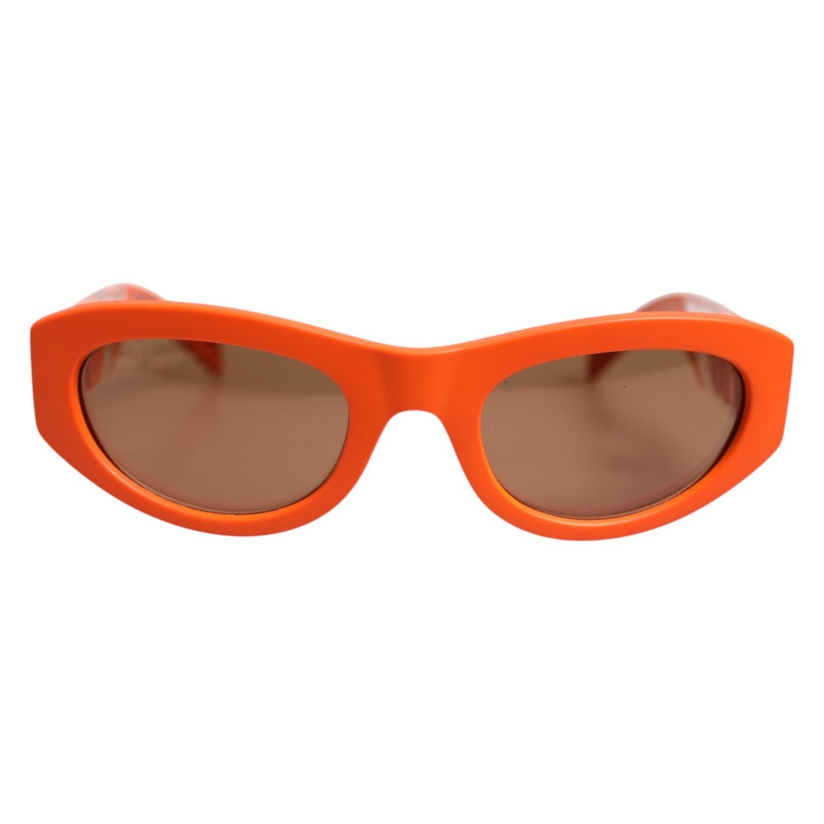 DOLCE & GABBANA Sunglasses Orange Reborn To Live Oval Frame Logo