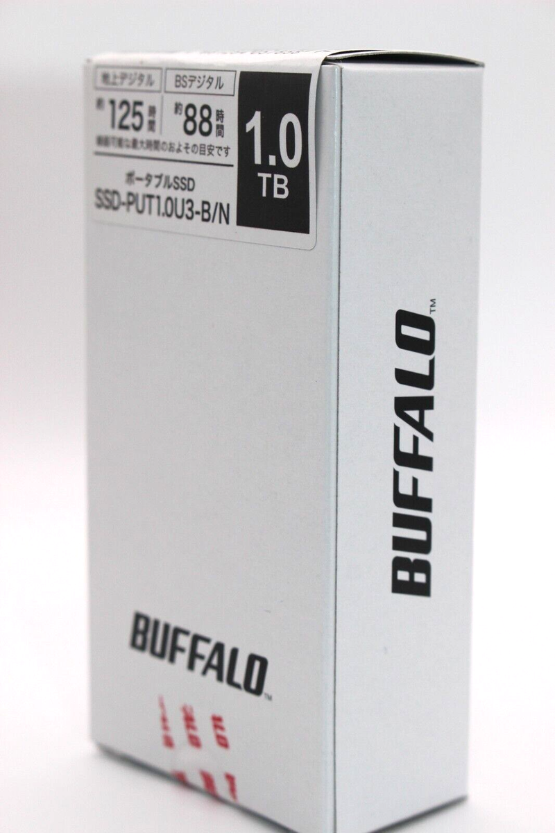Buffalo External SSD 1TB USB3.2 Gen2 Stick portable Type cable
