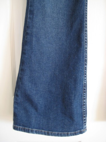 Y2K Early 2000`s Vintage Topshop Maternity Bootcut Jeans Size 16 Blue Called Eva - Picture 11 of 18