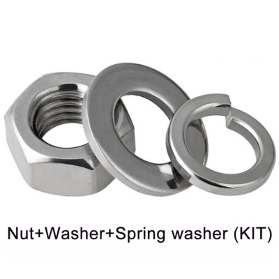 304(A2) M1.6-M30 Metric Consort of bolts NUT &WASHER&SPRING WASHER / KITS  